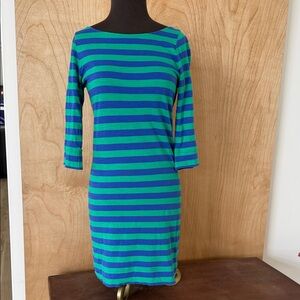 Lilly Pulitzer Green and Blue Striped Dress